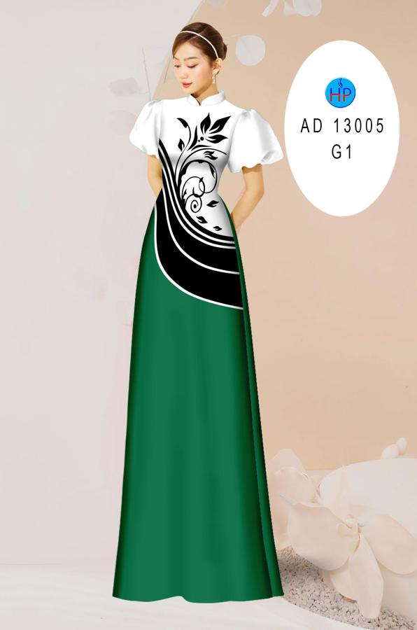 Vải Áo Dài Hoa In 3D AD 13005 17